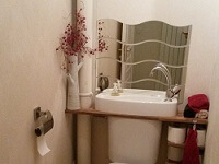 Vasque lave-mains adaptable sur WC, habillage meuble - Mme P (36) - 2 sur 2